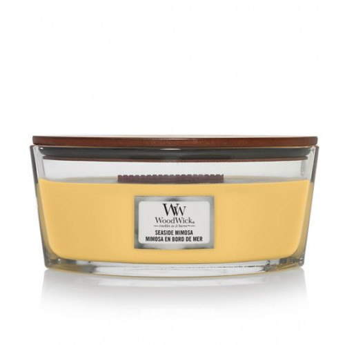 WoodWick Seaside Mimosa Candle Žvakė Heartwick