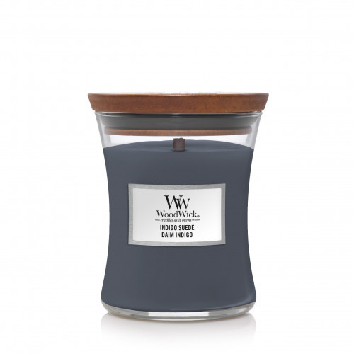 WoodWick Indigo Suede Candle Žvakė Heartwick