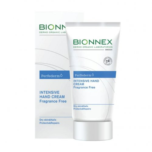 Bionnex Perfederm Intensive Hand Cream Fragrance Free Bekvapis intensyvus rankų kremas 50ml