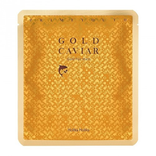 Holika Holika Prime Youth Gold Caviar Gold Foil Mask kaukė 25g