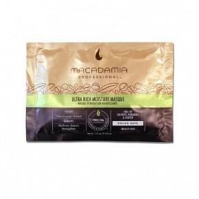 Macadamia Ultra Rich Moisture Masque Ypač drėkinanti kaukė sausiems, pažeistiems plaukams 30ml