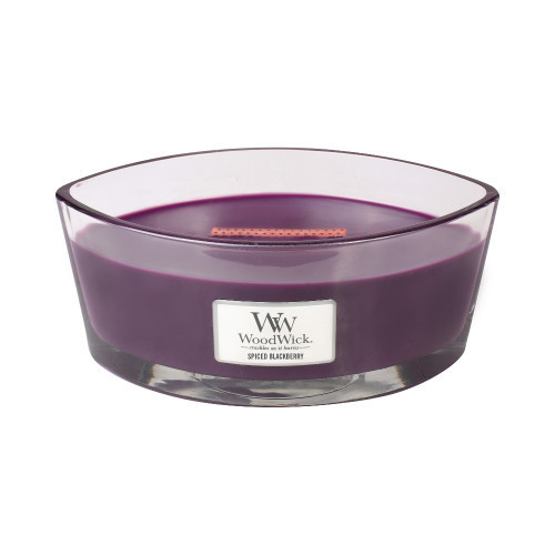 WoodWick Spiced Blackberry Candle Žvakė Heartwick