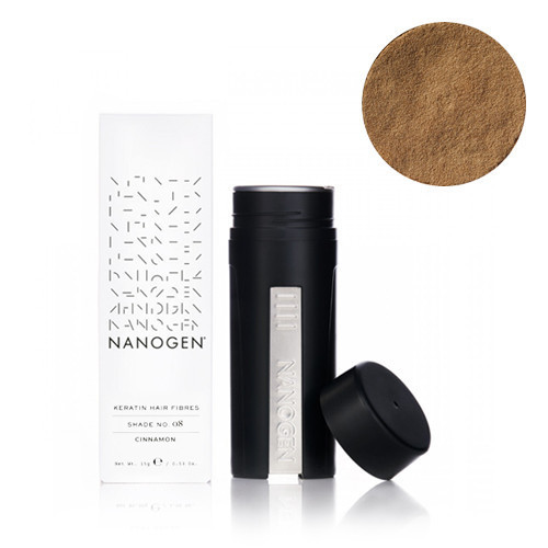 Nanogen Keratin Hair Fibres Cinnamon Šviesiai ruda plaukų pudra - skaidulos 30g