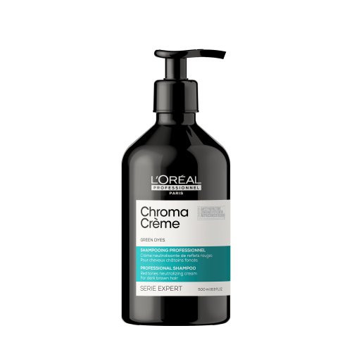 L'Oréal Professionnel Chroma Creme Green Dyes Shampoo Raudonus atspalvius neutralizuojantis kreminis šampūnas 300ml