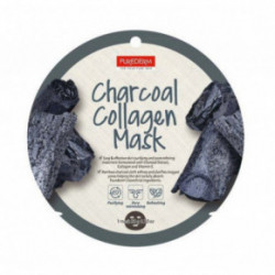 Purederm Charcoal Collagen Mask Kologeninė veido kaukė su anglimi 18g