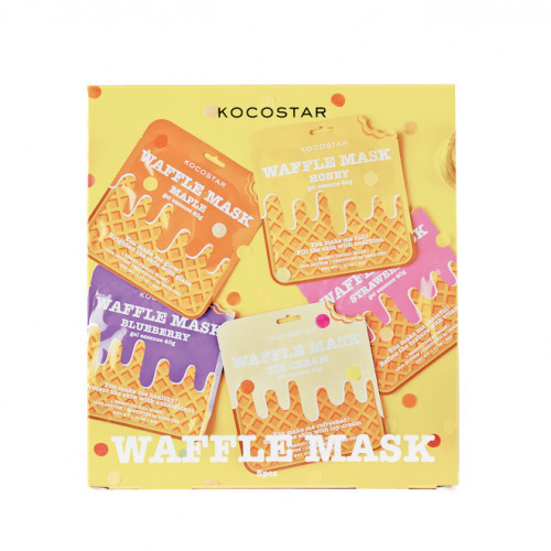 Kocostar Waffle Mask Set Kaukių rinkinys 5vnt