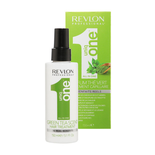 Revlon Professional Uniq One Hair Treatment Green Tea Fragrance Multifunkcinė nenuplaunama kaukė plaukams 150ml