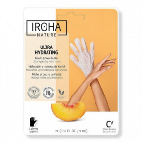 IROHA Regenerating Peach Hand & Nail Gloves Maitinanti kaukė rankoms su persikais 1 vnt.