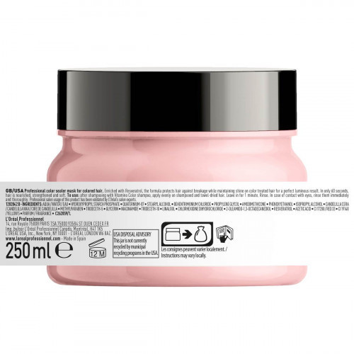L'Oréal Professionnel Vitamino Color Resveratrol Dažytų plaukų kaukė 250ml