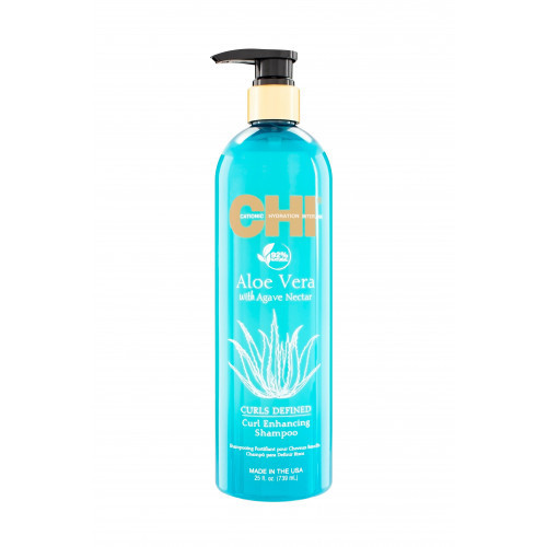 CHI Curls Defined Curl Enhancing Shampoo Garbanas išryškinantis šampūnas su alavijais ir agavų sultimis 340ml