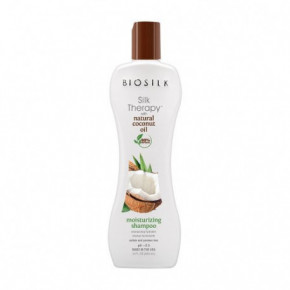 Biosilk Silk Therapy with Natural Coconut Oil Moisturizing Shampoo Drėkinantis šampūnas su organišku kokosų aliejumi 355ml
