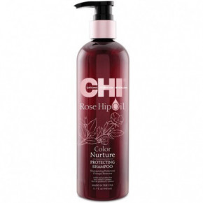 CHI Rose Hip Oil Shampoo Šampūnas dažytiems plaukams su erškėtuogių aliejumi 340ml
