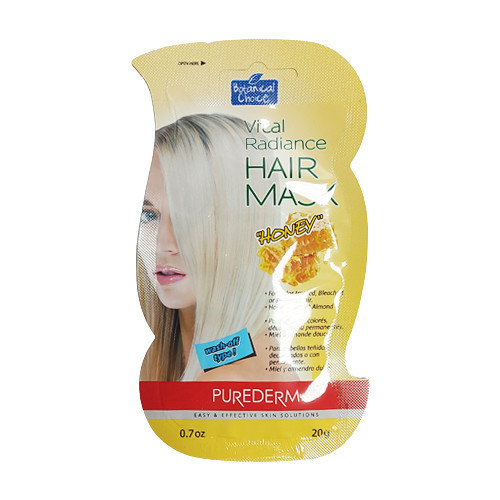 Purederm Vital Radiance Honey Hair Mask Spindesio suteikianti plaukų kaukė 20ml