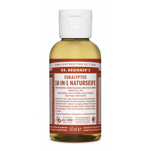 Dr. Bronner's Eucaliptus Pure-Castile Liquid Soap Ekologiškas skystas muilas 240ml