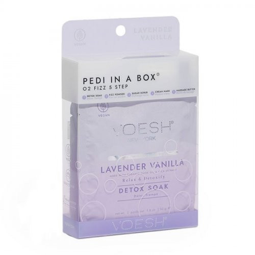 VOESH Pedi In A Box O2 Fizz 5in1 Lavender Vanilla Procedūra kojoms Rinkinys