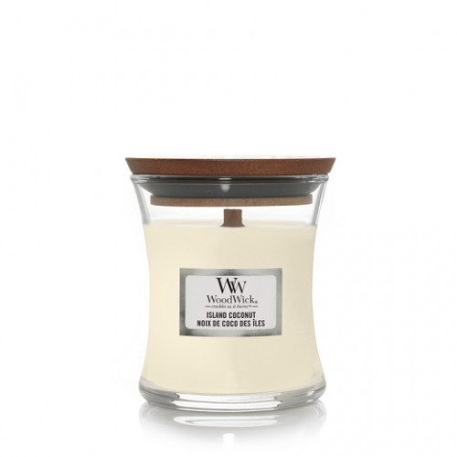 WoodWick Island Coconut Candle Žvakė Heartwick