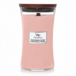 WoodWick Pressed Blooms & Patchouli Candle Žvakė Heartwick