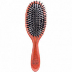 TEK Padouk Wood Oval Brush MP with Ecological Bristles Ovalo formos plaukų šepetys 1 vnt.