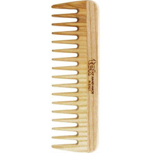 TEK Natural Small Hair Comb with Wide Teeth Retos plaukų šukos Rožinės