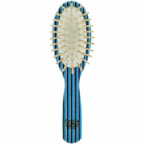 TEK Little Purse Brush in Kaleidowood Mažas medinis plaukų šepetys Mėlynas