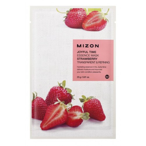 Mizon Joyful Time Essence Mask Strawberry Veido kaukė su braškėmis 23g
