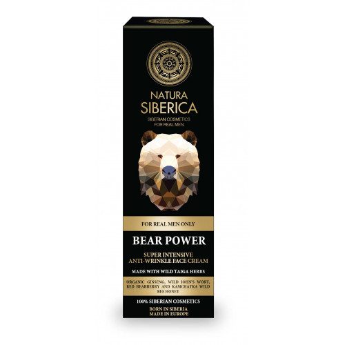 Natura Siberica Kremas veidui nuo raukšlių Bear Power 50ml