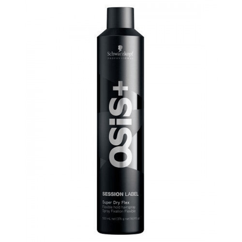 Schwarzkopf Professional Osis+ Session Label Super Dry Flex Hairspray Vidutinės fiksacijos plaukų lakas 300ml