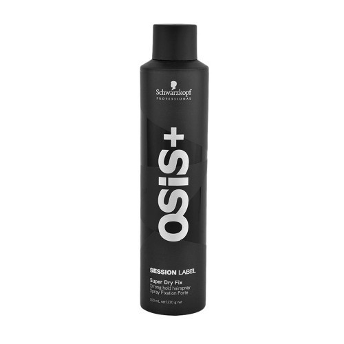 Schwarzkopf Professional Osis+ Session Label Super Dry Fix Hairspray Stiprios fiksacijos plaukų lakas 300ml