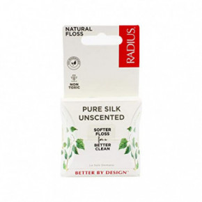 Radius USDA Pure Silk Unscented Natural Floss Natūralaus šilko tarpdančių siūlas 30m