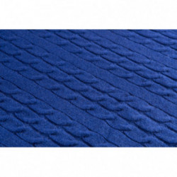 Nord Snow Merino vilnos pledas Triple Cable Style Blue