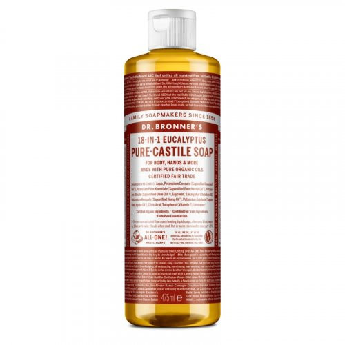 Dr. Bronner's Eucaliptus Pure-Castile Liquid Soap Ekologiškas skystas muilas 240ml