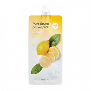 Missha Pure Source Pocket Lemon Naktinė veido kaukė su citrinos ekstraktu 10ml