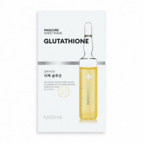 Missha Mascure Solution Sheet Mask Lakštinė veido kaukė Glutathione 