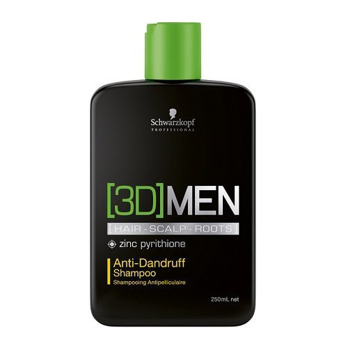 Schwarzkopf 3D Men Anti-Dandruff Vyriškas plaukų šampūnas nuo pleiskanų 250ml