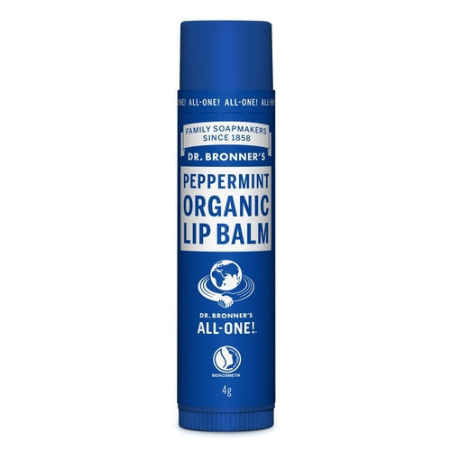 Dr. Bronner's Peppermint Organic Lip Balm Ekologiškas lūpų balzamas 4g