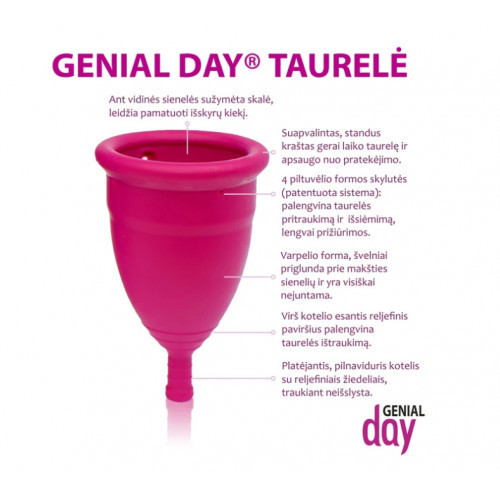 Gentle Day Genial Menstrual Cup Menstruacinė taurelė Small