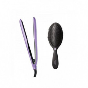 HH Simonsen True Divinity MK2 Limited Edition Plaukų tiesintuvas su Paddle Wonder Brush plaukų šepečiu rinkinyje Lavish Lavender