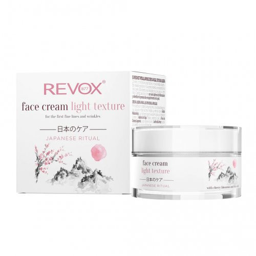 Revox B77 Japanese Ritual Face Cream Light Texture Lengvos tekstūros veido kremas nuo raukšlių 50ml