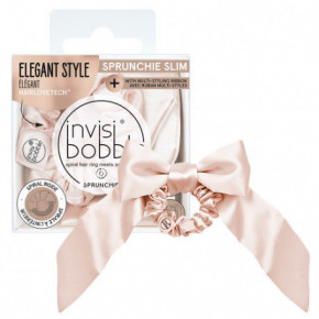 Invisibobble Sprunchie Slim Ballerina Ribbon Medžiaginė gumytė plaukams su kaspinu 1vnt.