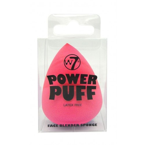 W7 cosmetics Power Puff Elipsės formos makiažo kempinėlė Pink