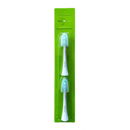 ApaCare Sonic 3D Sensitive Toothbrush Heads Dantų šepetėlio galvutės 2 vnt.