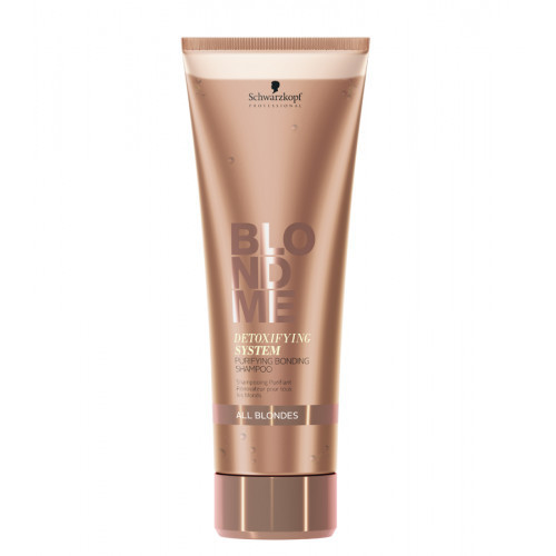 Schwarzkopf Professional BlondMe Detoxifying System Purifying Bonding Shampoo Valomasis plaukų šampūnas šviesiems plaukams 1000ml
