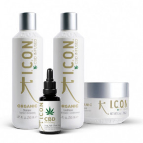 I.C.O.N. Organics Set Ekologiškas plaukų priežiūros priemonių rinkinys