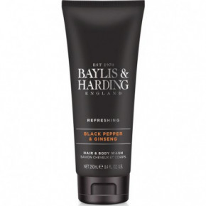 Baylis & Harding Black Pepper & Ginseng Hair & Body Wash Plaukų ir kūno prausiklis viename 250ml