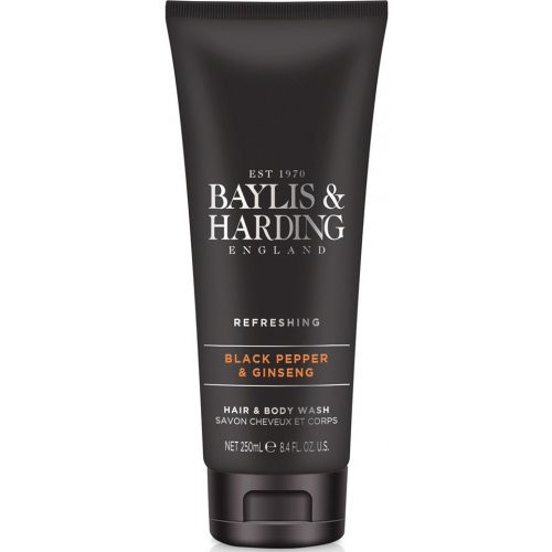 Baylis & Harding Black Pepper & Ginseng Hair & Body Wash Plaukų ir kūno prausiklis viename 250ml
