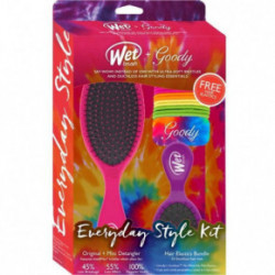 WetBrush Everyday Style Kit Kasdieninės plaukų priežiūros rinkinys su plaukų gumytėmis Rinkinys