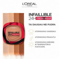L'Oréal Paris Infallible 24H Fresh Wear Foundation in a Powder Makiažo pagrindas kompaktinėje pudroje 20-Ivory