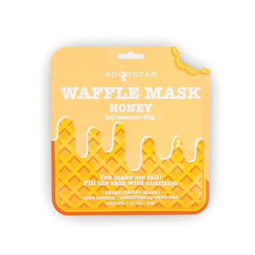 Kocostar Waffle Mask Honey Veido kaukė 1 vnt.