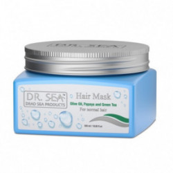 Dr. Sea Hair Mask For Normal Hair Kaukė plaukams su alyvuogėmių, papajų aliejais ir žalios arbatos ekstraktais 325ml