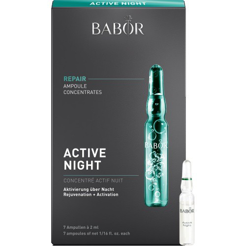 Babor Active Night Fluid Intensyviai veido odą regeneruojantis koncentratas miego metu 7x2ml